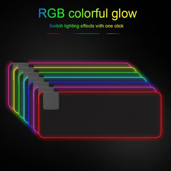 

Gaming Mouse Pad Big Mouse Mat Computer Mousepad Led Backlight Mause Pad Fast Wireless Charging Mouse Pad