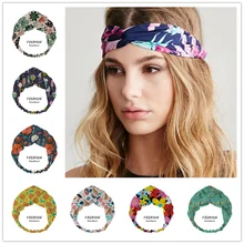 

2021 Women Flowers Bandanas HairBands Turban Headwear Head Wrap Women Hair Accessories for Women girls Hair Bands ladies Hoop