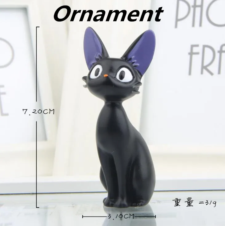 Хаяо кики миядзаки служба доставки черный кот подвески ожерелье эмалированные модные украшения