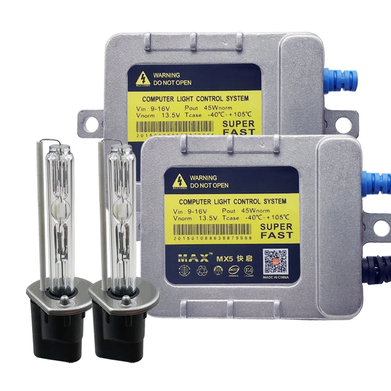 1 комплект Макс AC Hid Xenon KIT 45 Вт Быстрый яркий Canbus подавитель ошибок CAN-BUS балласт 12 В для Hid ксеноновой лампы HIR2 HB3 H7 H11 HB4 H1 - Испускаемый цвет: MX5 Fast HID KIT
