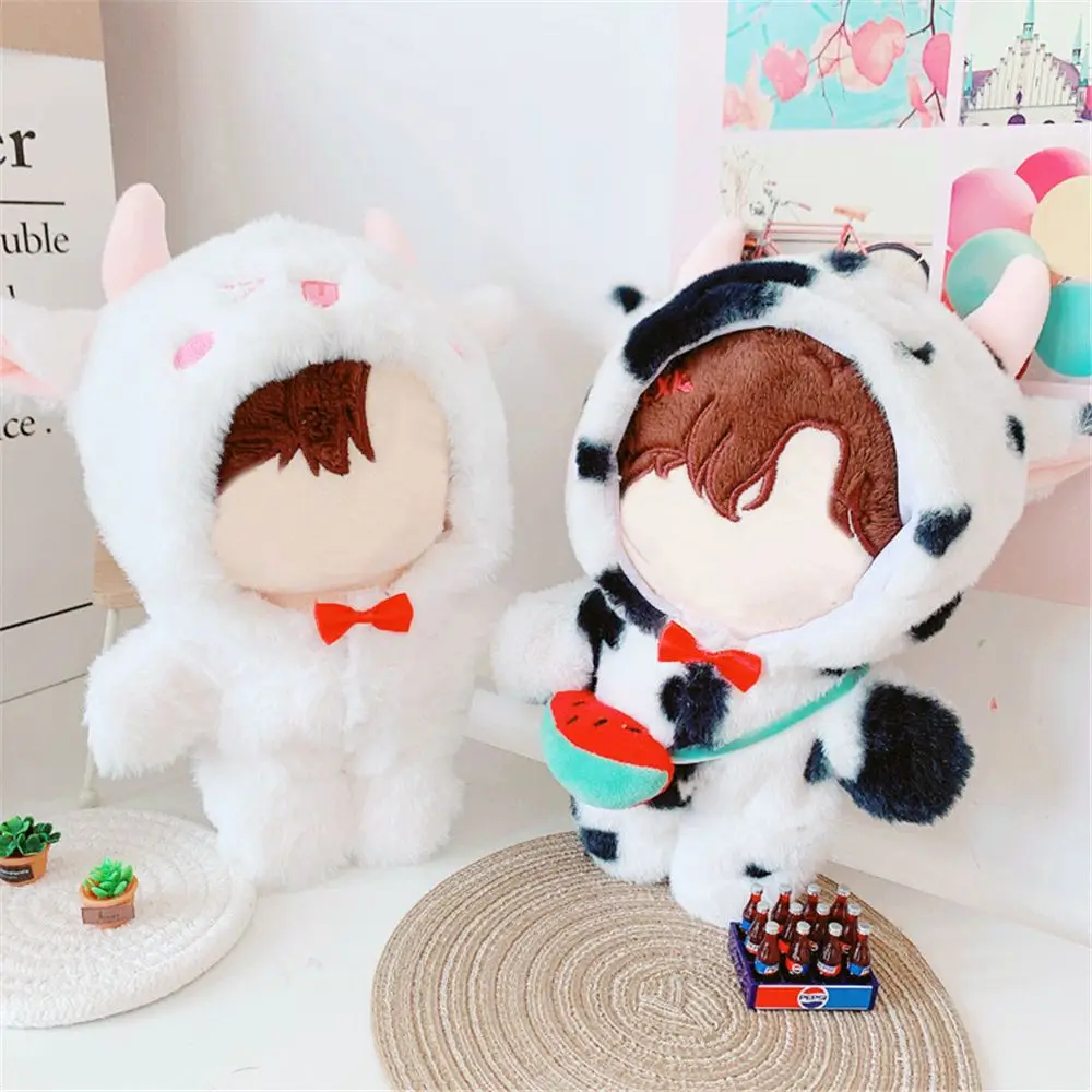 20cm Cotton Doll Clothing Animal Jumpsuit Series Handmade Cartoon Clothing Plush Dolls Cute Baby Clothes Hoodies Outfits barbie doll clothes,doll clothes,doll clothes accessories,doll accessories,plush doll accessories