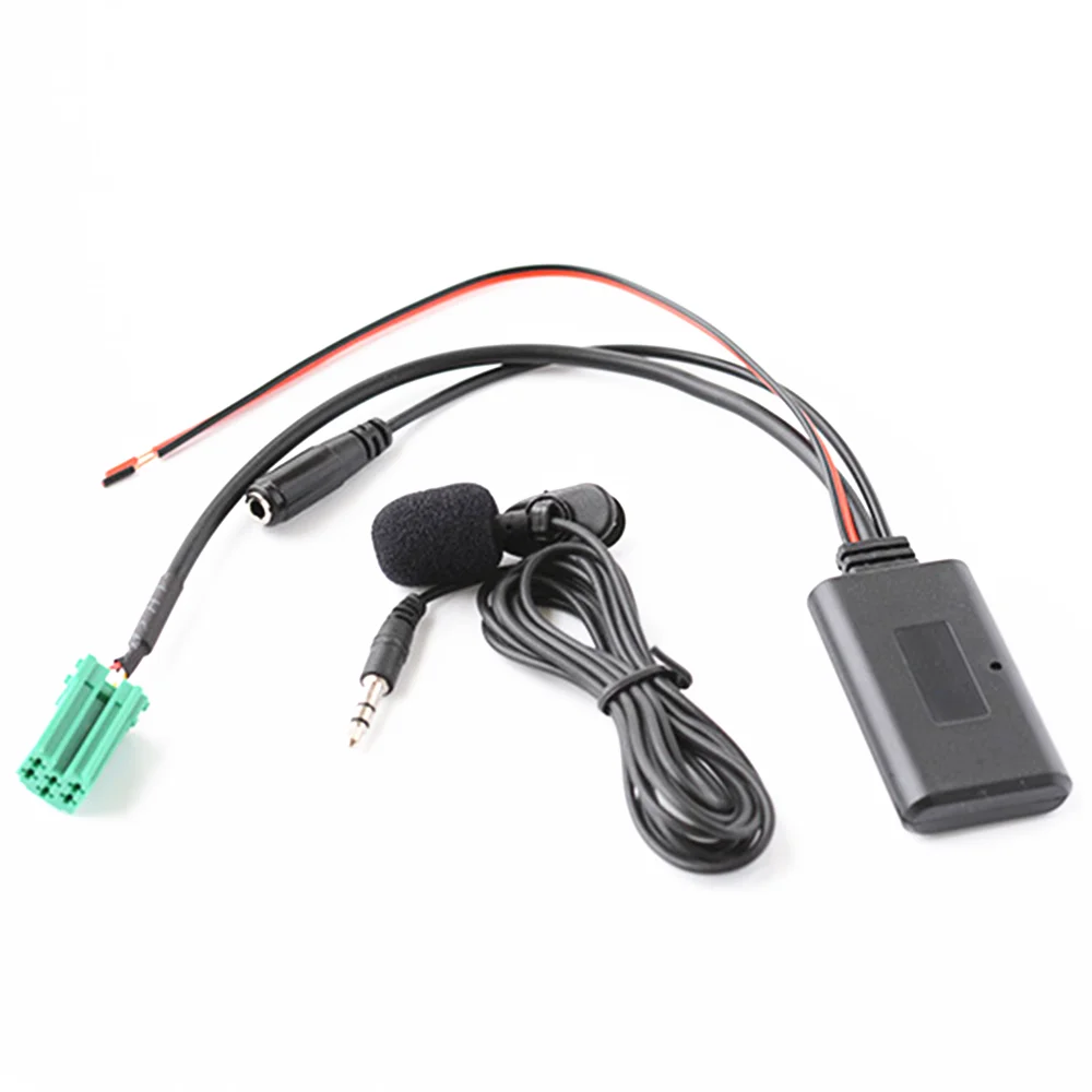 車のbluetoothのauxアダプター電話通話ハンズフリー用マイクルノークリオカングーメガーヌ風光 05 11 Cables Adapters Sockets Aliexpress