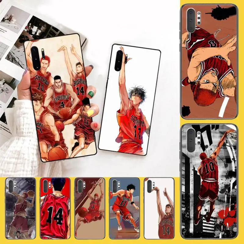 Японский милый чехол для телефона PENGHUWAN с аниме Slam Dunk Bling Samsung Note 3 4 5 7 8 9 10 pro M10 20 30 |