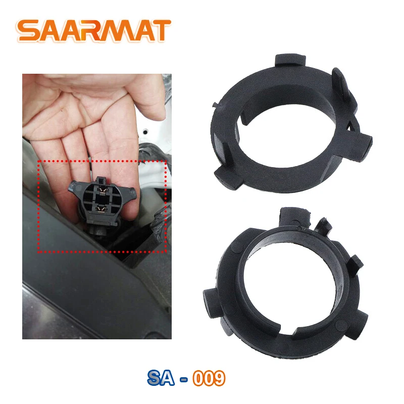 LED Car Headlights Bulbs Adapters 2pcs Holder Socket Base For VW BMW Audi Honda Hyundai Nissan Peugeot Skoda KIA Mercedes headlight holder