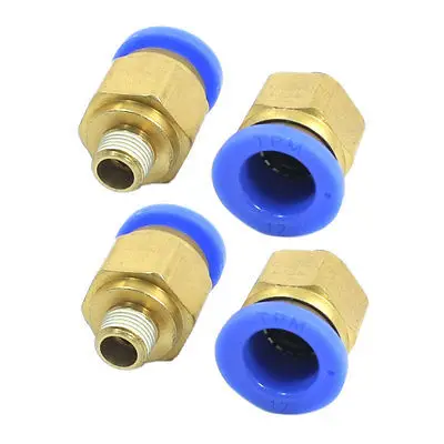 

4Pcs 1/8PT to 12mm Pneumatic Quick Fitting Joint Adapter for Air Compressor