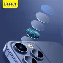 Baseus voltar lente protetor de tela de vidro protetora para o iphone 12 pro 11 pro max vidro temperado para o iphone 12 protetor da câmera