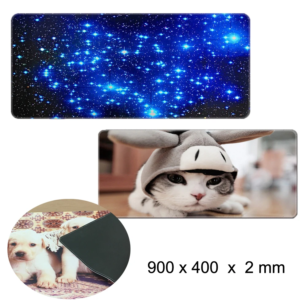 Gamer Accessories Mat Large 900x400x2mm Desk Pad Fasion Mat For Overwatch Warcraft CS Go For Optical Mouse Laser Trackball Mice