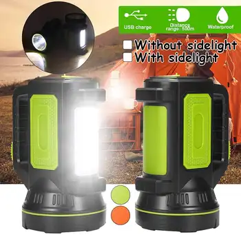 

800LM Super bright Powerful USB LED flashlight Searching torches night light lamp hand Camping lantern rechargeable battery