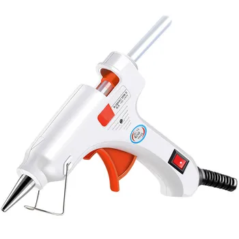 

Mini Hot Melt Glue Machine with 20pcs Glue Sticks Flexible Trigger for DIY Small Craft Projects LKS99
