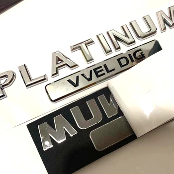 

1set/lot Free Shipping ABS Plastic Car Badge for PLATINUM VVEL DIG Lettered Label Trunk Logo Decal Emblem