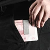 Custom Lettering Stainless Steel Man Women Pocket Money Clip Dollar Metal Clamp Card Clips Credit Cards Money Holder ML1-002 6
