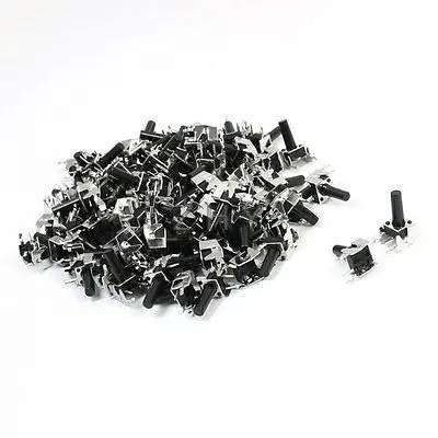 

100 Pcs 6 x 6 x 13mm Right Angle Through Hole Mount Tact Switch SPST