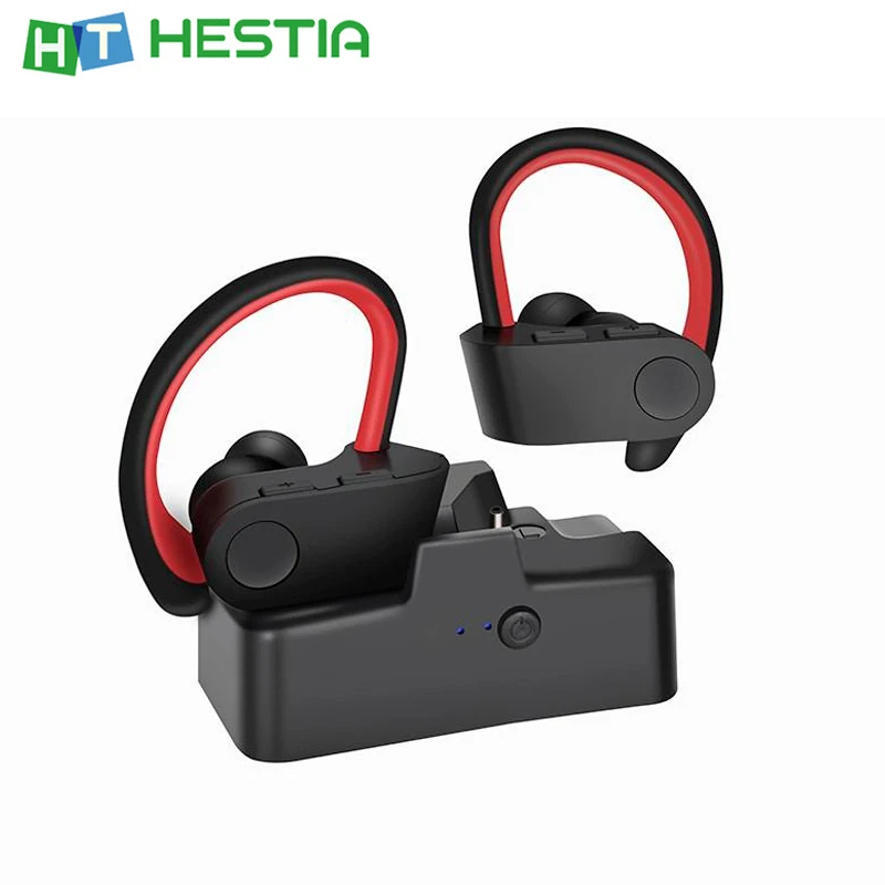 C19 настоящие Беспроводные спортивные наушники Bluetooth 5 0 TWS ушные крючки для бега