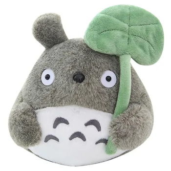 

1pc Cartoon Totoro With Lotus Leaf Plush Doll Toy Soft Stuffed Animals Lotus Leaf Totoro Pillow Toy For Kid Girl Xmas Gift