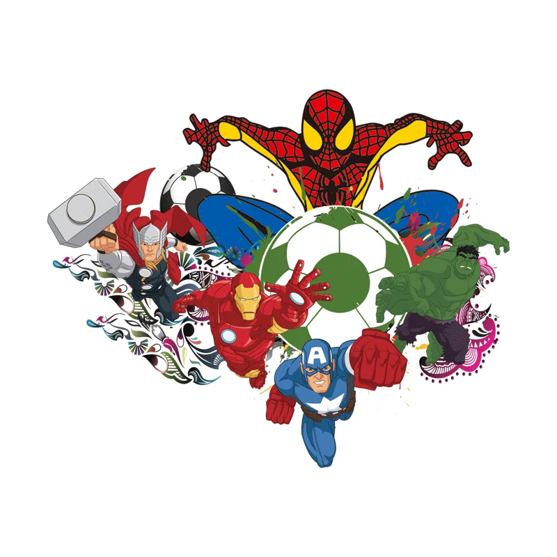 4 шт. новый дизайн значок героя Марвел термочувствительный пластырь с