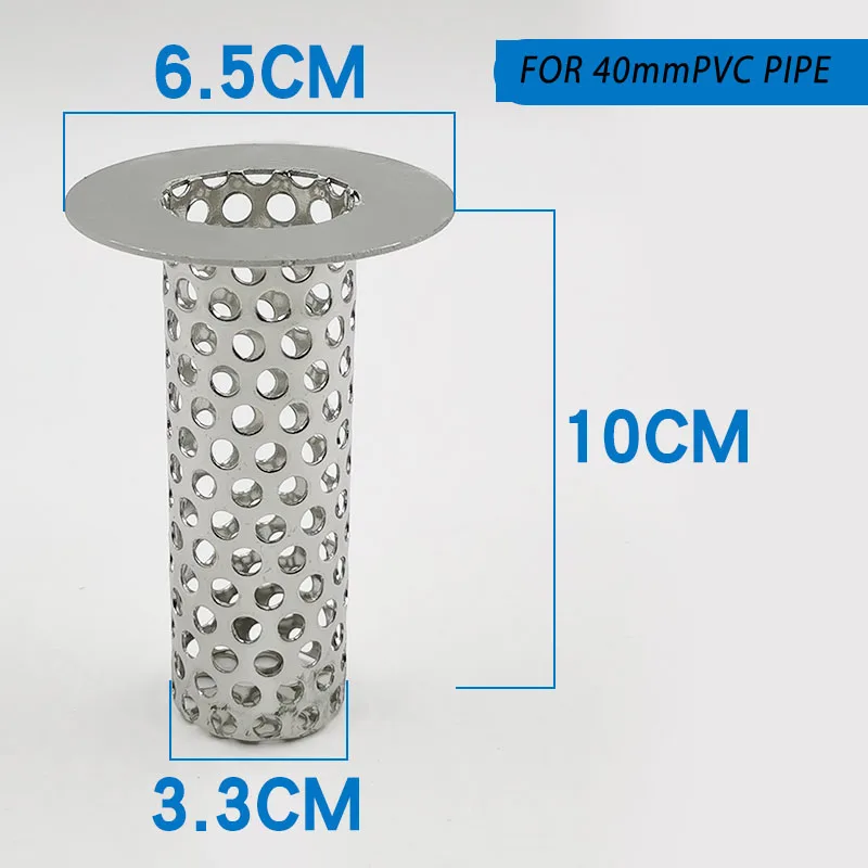 Sink Drain Strainer Floor Drain Filter 1PCS 30-75PVC Kitchen Sink Filter Stainless Steel 304 for restaurants