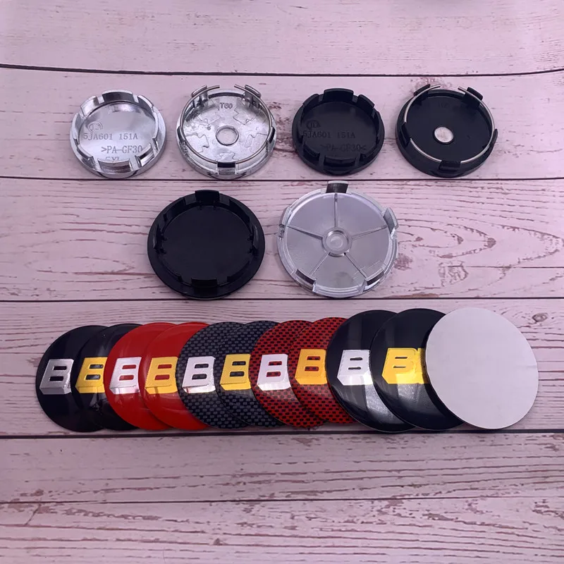 4pcs 56mm 60mm 65mm 68mm Modification logo car emblem Wheel Center Hub Cap auto Rim refit dust-proof badge covers sticker 8BS | Автомобили