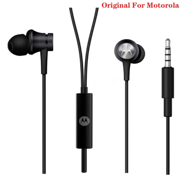 Original For Motorola One Hyper G6 G50 G6 Play Earphones In-Ear Earbuds  Bass Headset With Microphone For Moto G7 G8 G Plus Z4 X4 - AliExpress