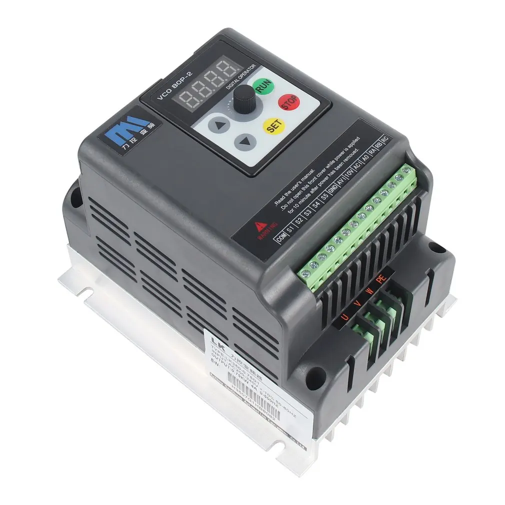 

0.75KW/1.5KW/2.2KW/3.0KW Frequency Inverter Spindle Driver & Extension Cable Box 220V For Fan Lathes