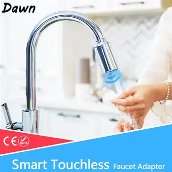 

Touchless Faucet Smart Water Tap Motion Sensor Adapter 5V USB Recharged LED Water Faucet Accessories Glow Colorful for Kitchen