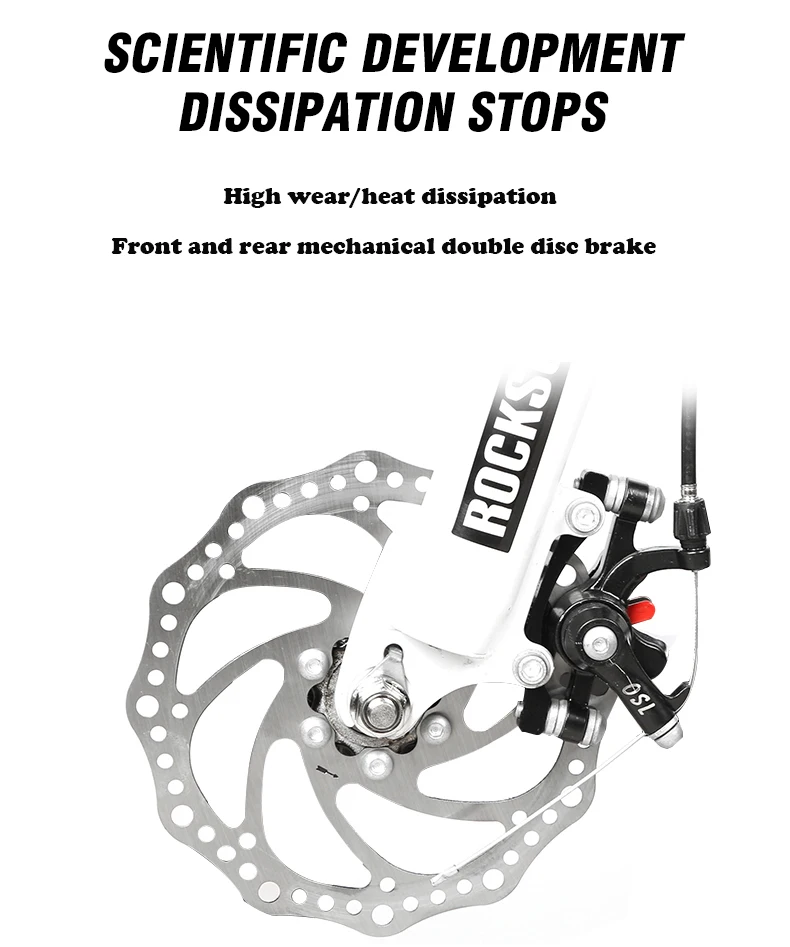 Clearance 26-Inch 21/24/27/30Speed Mountain Bicycle Shock Absorption Speed Change Mechanical Disc Brake Student Adult A body wheel Bike 4