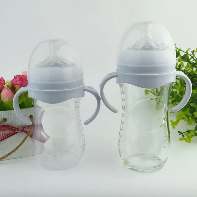 1 Pc Baby Accessories Hand Shank For Feeder Bottle Grip Handle For Avent Natural Wide Mouth PP Glass Baby Feeding Bottles G99C 5