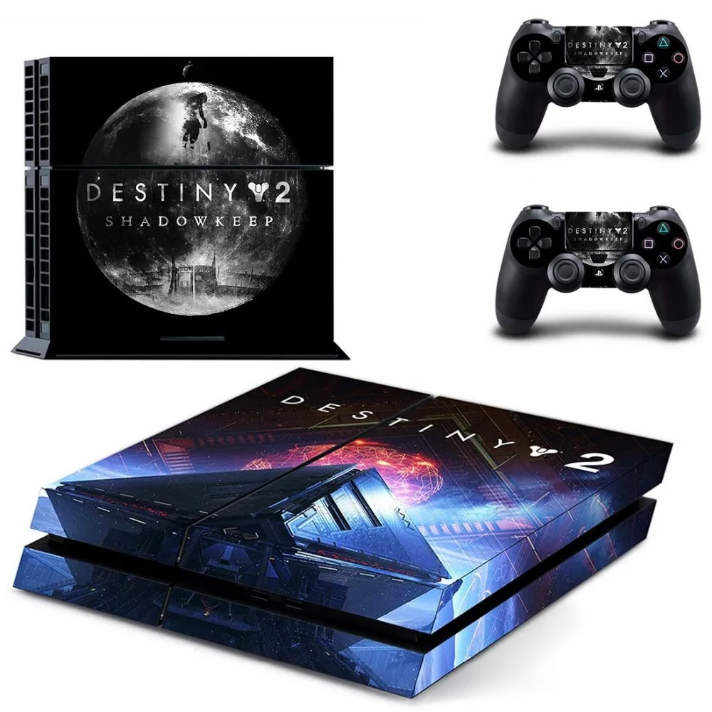 Наклейка на кожу для PS4 Destiny 2 Shadowkeep для консоли playstation 4 и контроллеров PS4, Виниловая наклейка на кожу