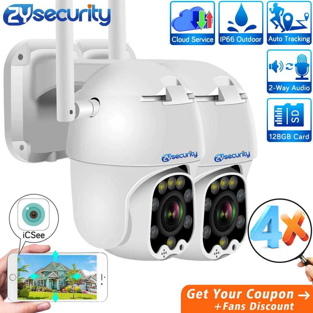 Cena 1080p bezprzewodowa IP kamera ptz 4X Auto Zoom prędkość na zewnątrz kamera kopułkowa automatyczne śledzenie CCTV kamera bezpieczeństwa do monitoringu WiFi