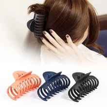 1 шт. заколки для волос для женщин акриловая булавка для волос пластиковый гребень для волос простая и винтажная девушка шпилька Краб когти челюсти пряди на клипсах ювелирные изделия