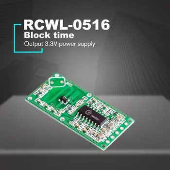 

RCWL-0516 Doppler Radar Sensor Motion Detector Microwave Module for Arduino Human Body Induction Switch Intelligent Detection