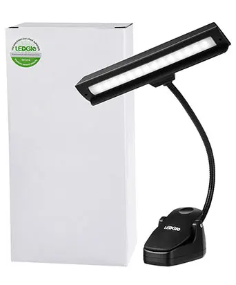LEDGLE-14LEDs-Piano-Music-Stand-Light-Clip-on-Led-Lamp-Rechargeable-Reading-Light-6500K-Table-Lamp-with-Flexible-Desk-Lantern