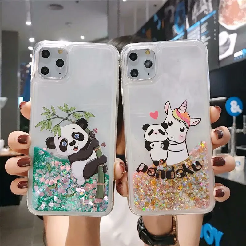 Блестящий милый чехол для телефона с единорогом и лошадью для iPhone X, XS, 7, 8, 6, 6S Plus, милый чехол с блестками для Iphone 11, 11 pro, чехол