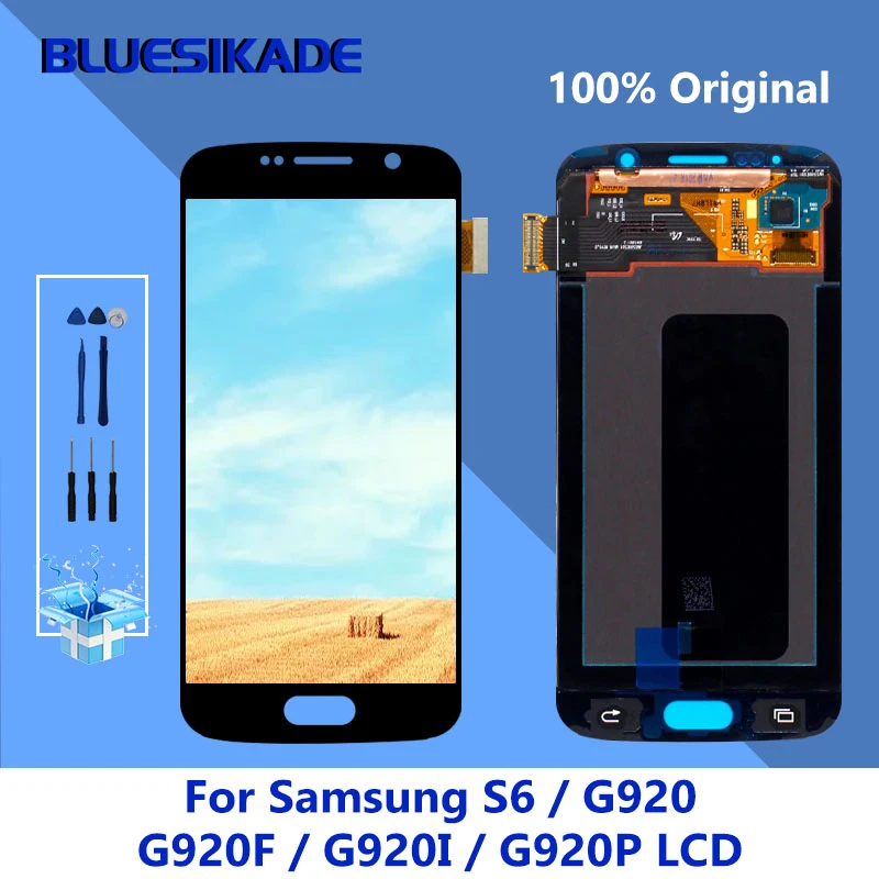 Оригинальный ЖК-дисплей для Samsung Galaxy S6 G920 G920F G920I G920P G920V G920A сенсорный экран