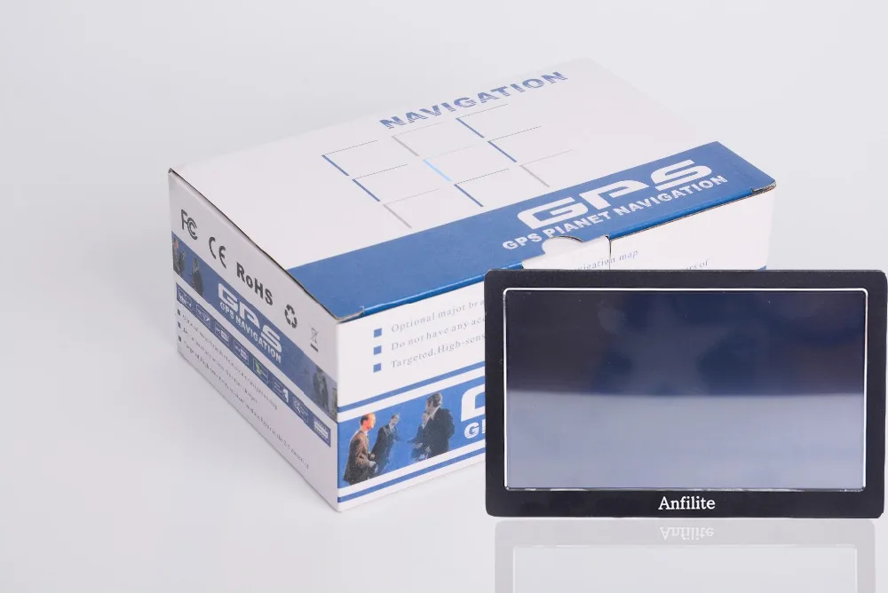 Anfilite " емкостный 256 м 8 г bluetooth avin грузовик gps навигация Автомобильный gps навигатор wince ce6.0 800 МГц FM Европа gps карта