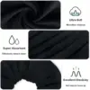 Ultra Soft Microfiber Hair Drying Scrunchies for Frizz Free, Heatless Hair Drying,  Large Thick Ponytail Holder,4 Pack 2