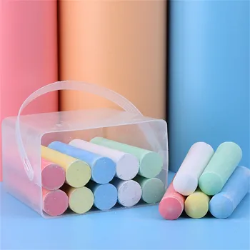 

Sidewalk Chalk 15 Pieces 5colors Factory Washable Coloring Outdoor Kid Fun Dust-free Chalk Non-toxic Chalk School Supplies