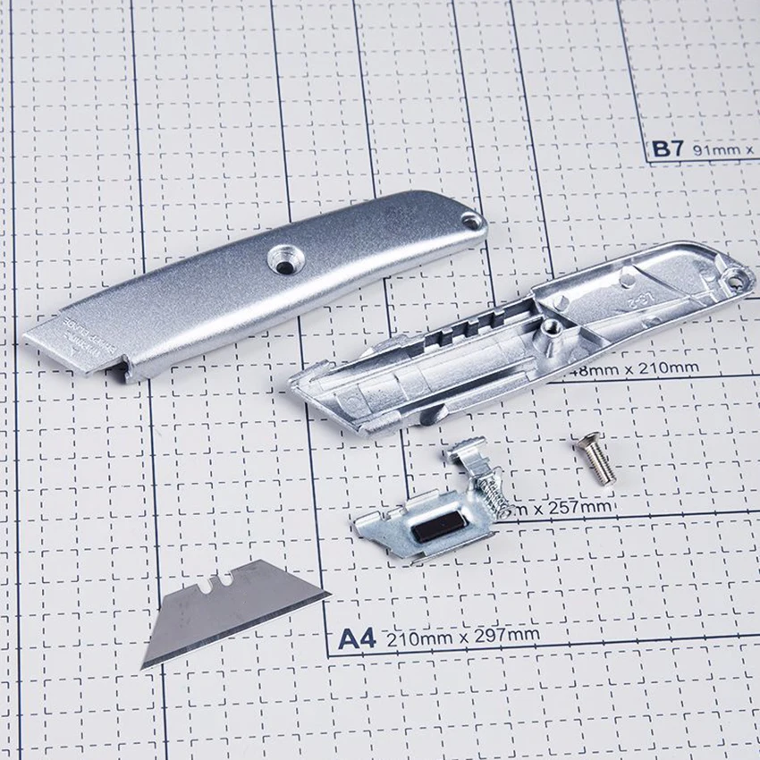 Алюминиевый сплав универсальный нож школьные Дети DIY бумажный резак офисные принадлежности Резьба По Металлу канцелярские принадлежности утилита ремесленные ножи