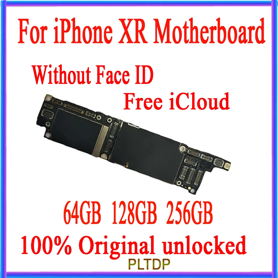 Оригинальная разблокированная материнская плата для iPhone XR с/без лица ID, материнская плата для iPhone XR 64 Гб 128 ГБ 256 ГБ материнская плата