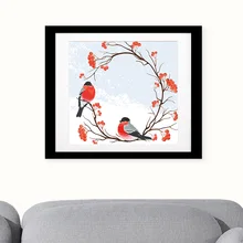 YH029 креативное украшение дома картина маслом скандинавские украшения настенные наклейки-птицы оптом Настраиваемые