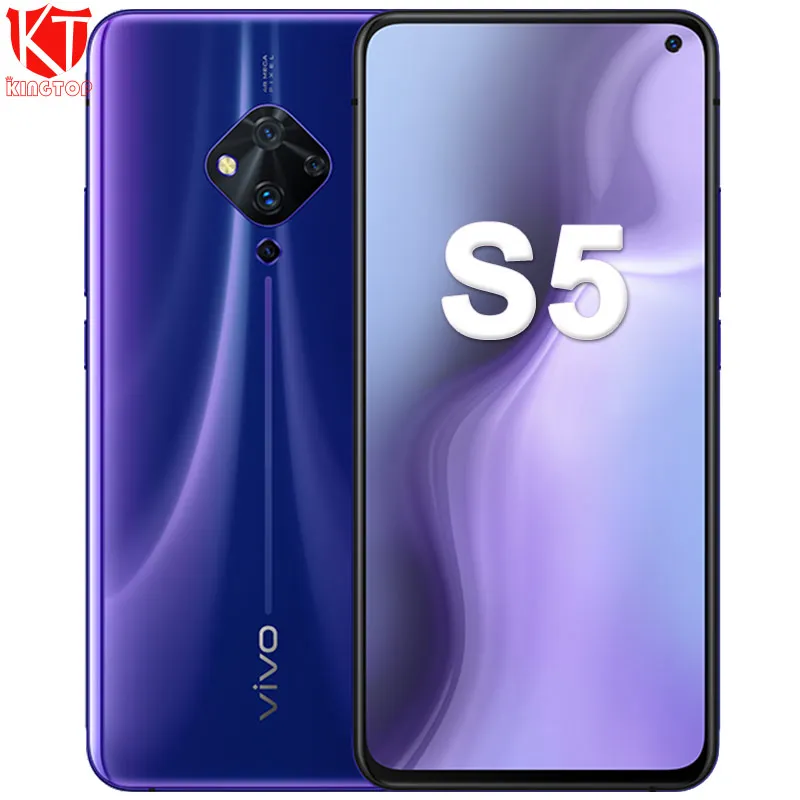 Оригинальный vivo S5 Мобильный телефон 6 44 'ƎG 128G Snapdragon 712 Восьмиядерный 48MP Quad
