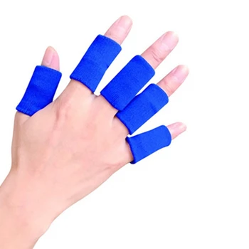 

10pcs/set Finger Sleeve Breathable Anti-sweat Fingertip Guard Thumb Braces Support Protector new 2020