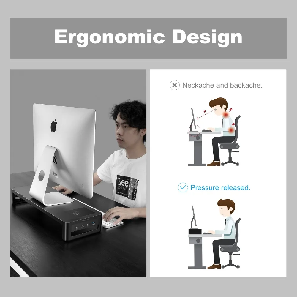 de aço organizador mesa para computador portátil