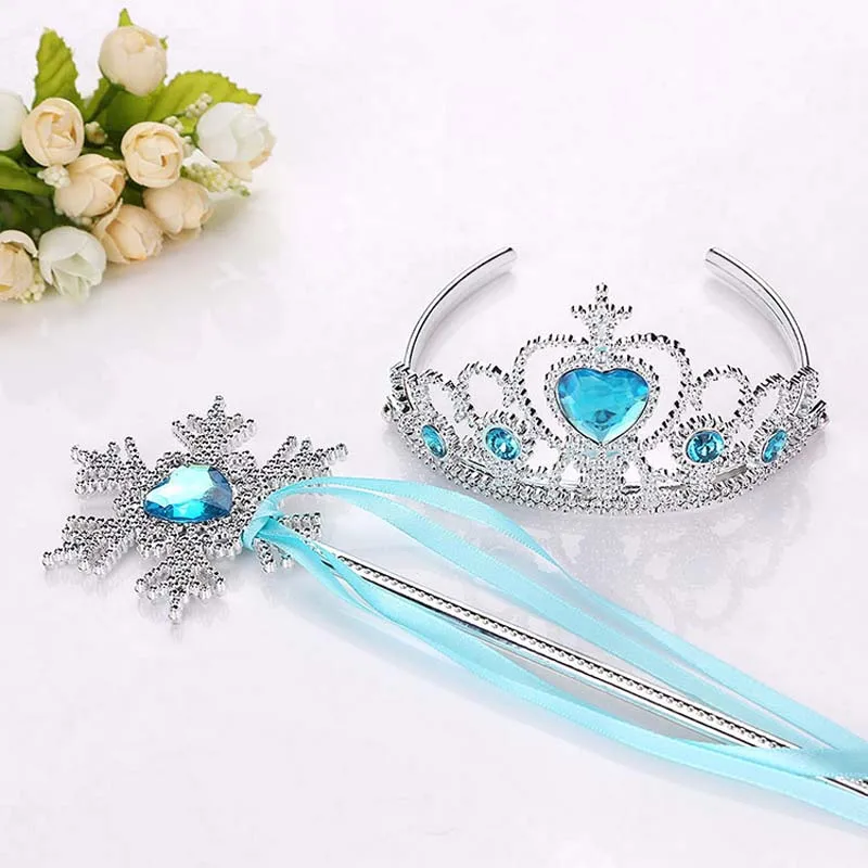 Hair Accessories New Girls Princess Crown Crystal Diamond Tiara Hoop Headband Hair Bands For Kids Party