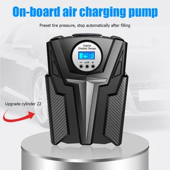 

Portable Inflator Pump Car Air Compressor 12V Car Tire Inflator Portable Air Compressor with LED Light for Auto Motorcycle