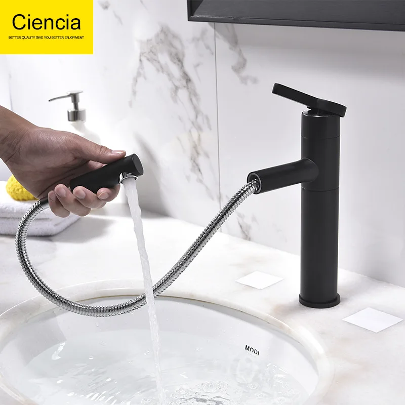 

Black And White with Pattern Basin Faucet Toilet Bathroom Hot And Cold Faucet Short-Drop-in Sink Can Smoke Wash Basin Faucet