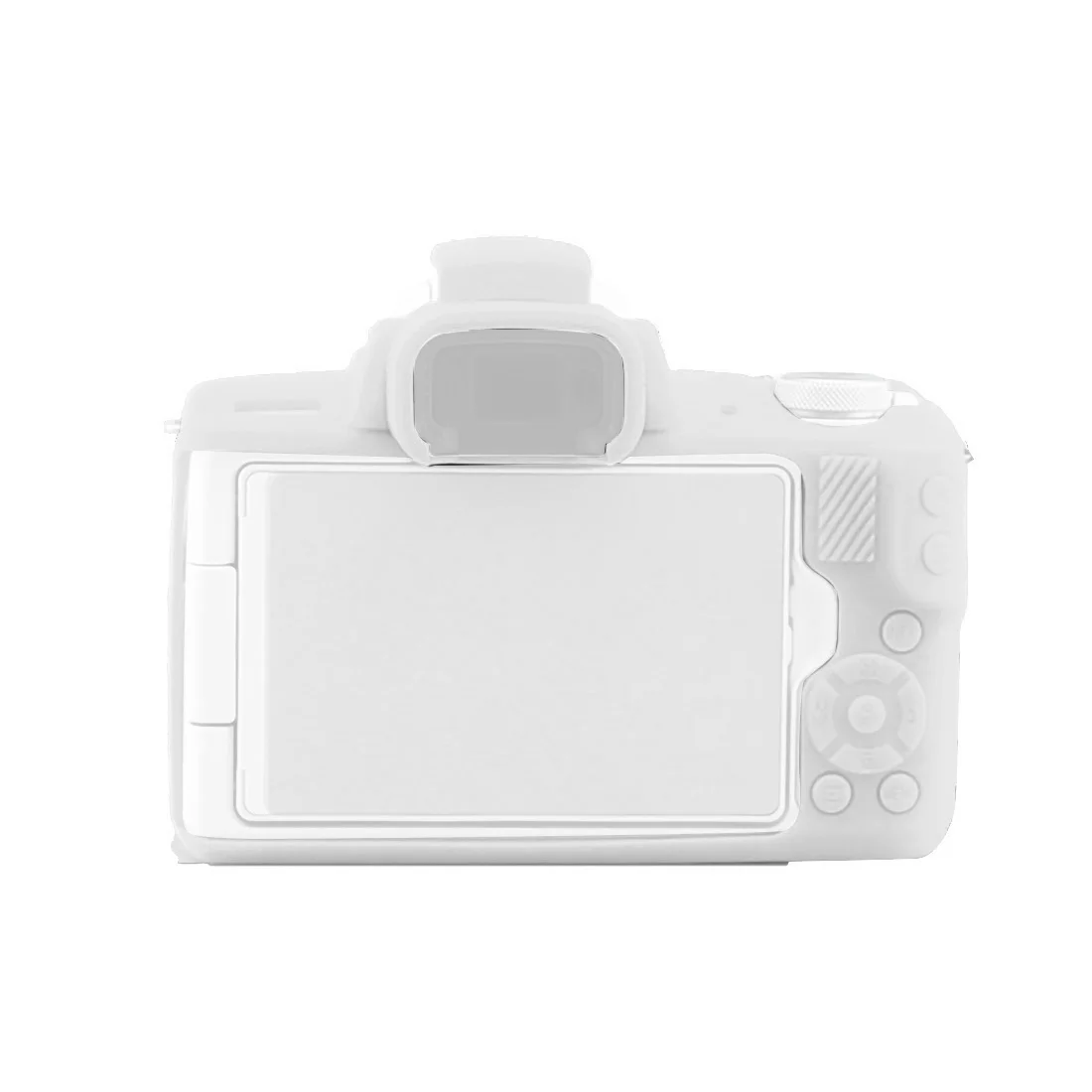 White for EOS M50 Силиконовый чехол для камеры защитный полный корпус Мягкий противоударный кожа брони чехол против царапин для Canon EOS M50 sony Alpha A6500 A6300 - Цвет: White for EOS M50