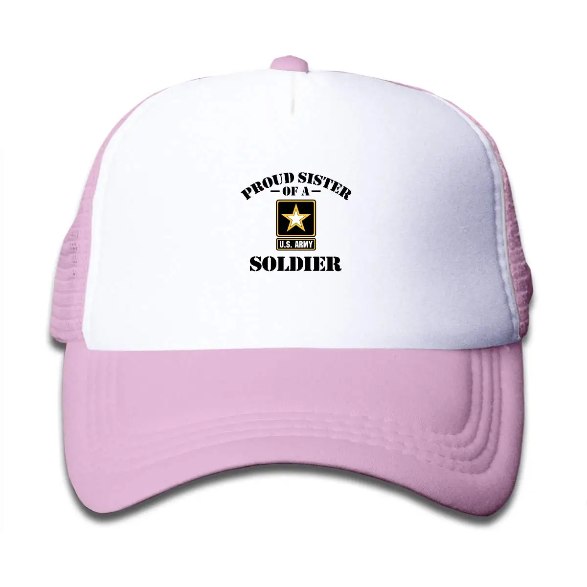 Дети горд сестра солдат армии США сетки кепки милые бейсбольные кепки Регулируемый для мальчиков и девочек
