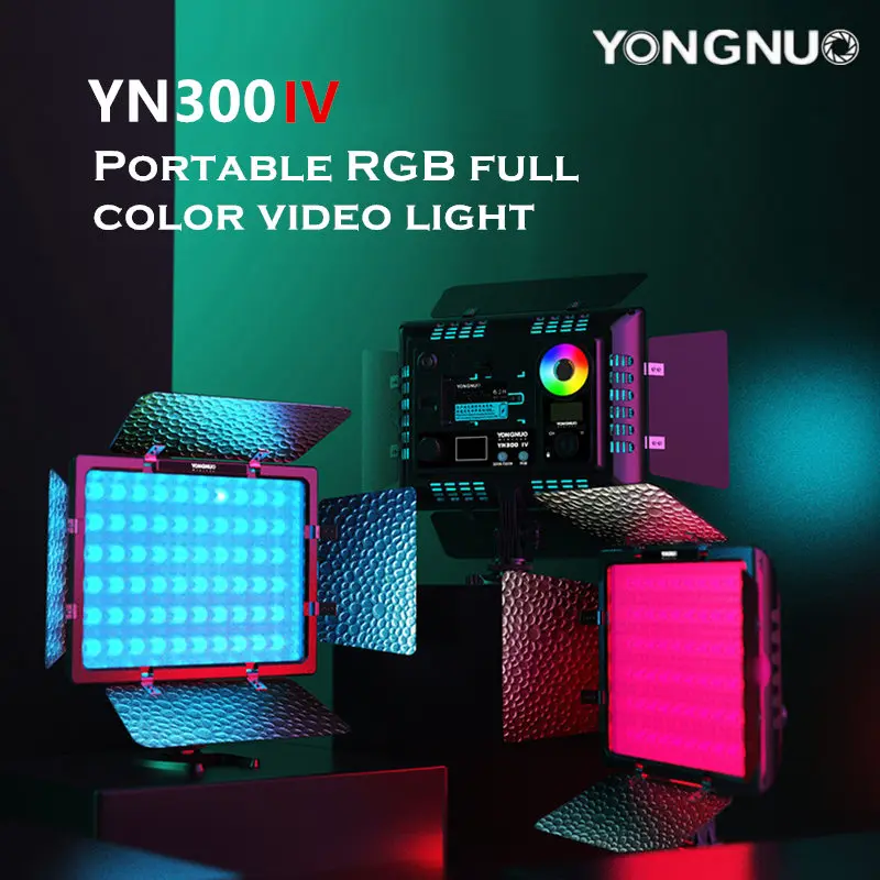 Светодиодная лампа для видеосъемки YONGNUO YN300IV светодиодный видео светильник RGB
