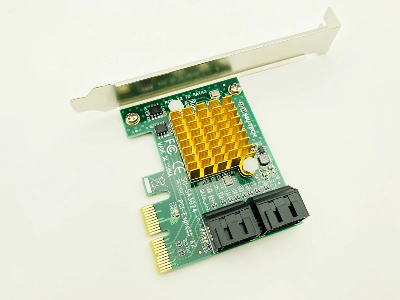 SATA карта 4 порта SATA3.0 6 Гбит/с SATA PCI Express адаптер PCI-E PCI e SATA3 контроллер низкопрофильный кронштейн для ПК HDD SSD IPFS