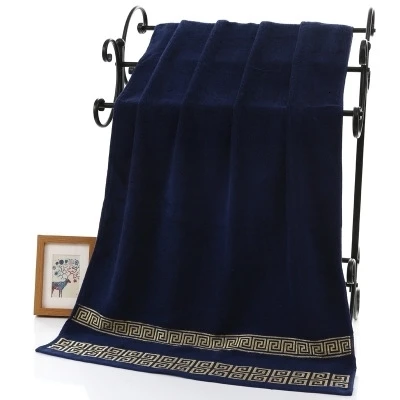 HOT Cotton Gilding Geometric Pattern Solid Color Men's Soft Washcloth Travel Hotel Camping Portable Towel Gym Sports Towel Gift